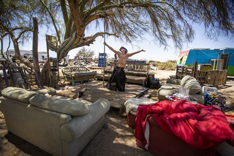 This is your guide to the top 10 hippie towns in California. . Slab city death